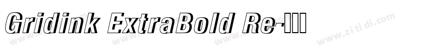 Gridink ExtraBold Re字体转换